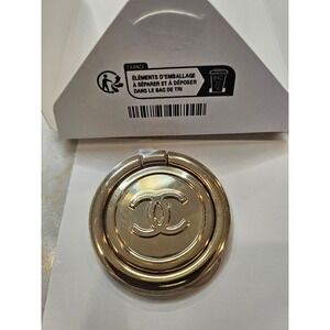 Chanel Beaute Gold Phone Ring Grip Stand Holder New in Box